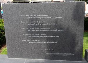 Poem by Martin Niemoeller at the the Holocaust memorial in Boston MA.jpg