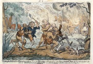 Cruikshank All among the Hottentots capering to shore 1820.jpg
