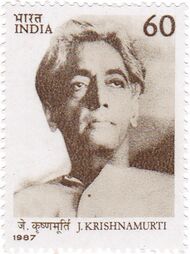 Jiddu Krishnamurti 1987 stamp of India.jpg